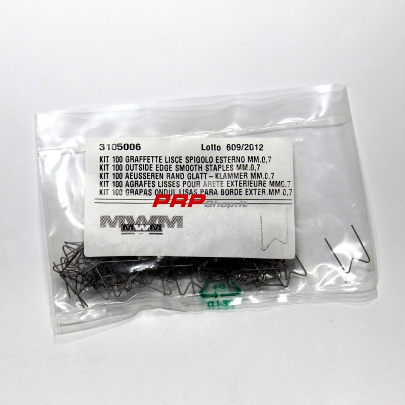 Outside Edge Smooth Staples mm.0.7 For Welder For Plastic