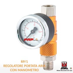 Air flow regulator with pressure gauge: Ani RP/1
