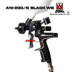 ANI 200/S Black WB Pistola A Spruzzo+Manometro Digitale in Valigetta