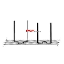 Straight Staples Double Panel mm.0.7 For Welder For Plastic