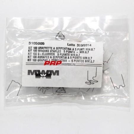Winding Staples 5 Points mm.0,7 For Welder For Plastic