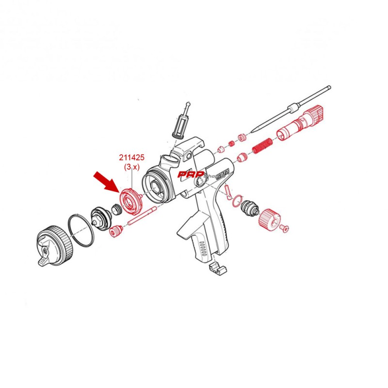Air distribution ring for SATAjet 5000 - SATA 211425
